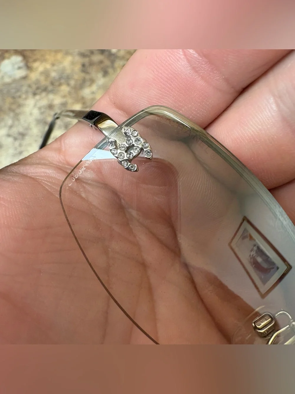 Vintage CHANEL CH 4093-B C1246I Rim less glasses